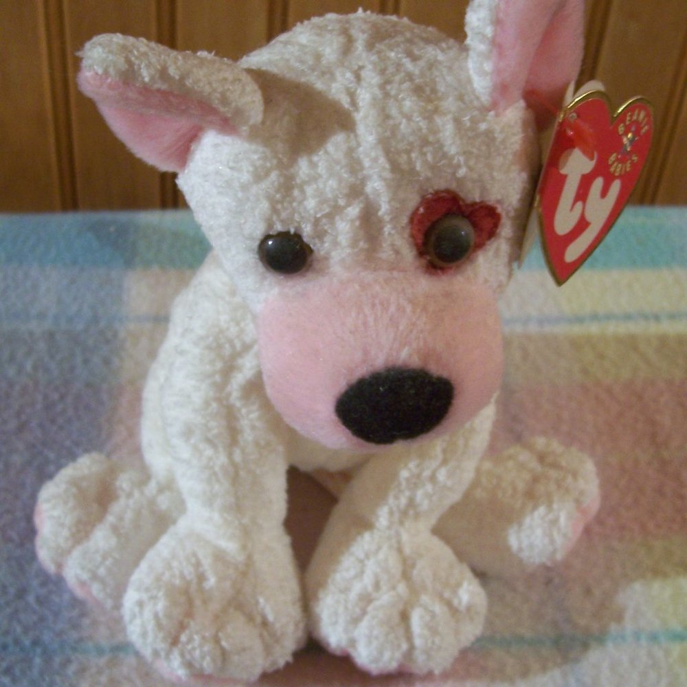 Ty Beanie Babies 2001 CUPID w/ Left Eye Patch Mint. 